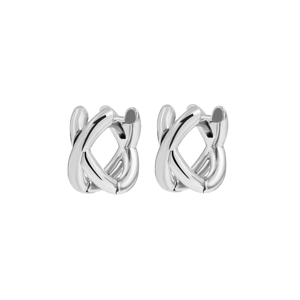 Three-tone earrings