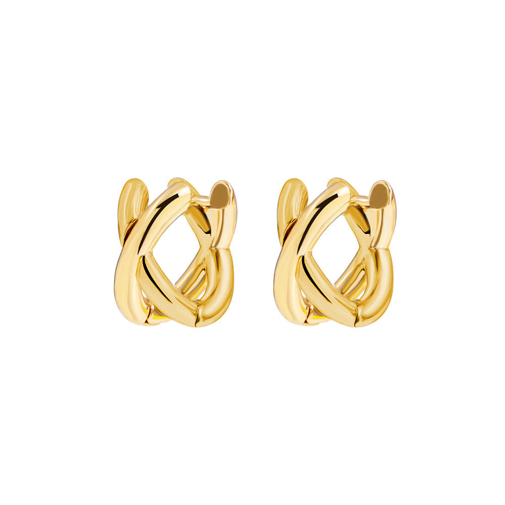 Three-tone earrings