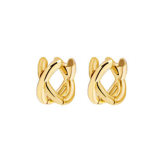 Three-tone earrings