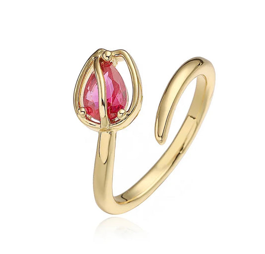 Tulipán Diamante Ring