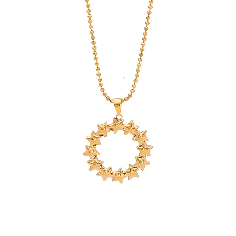 Star hoop necklace