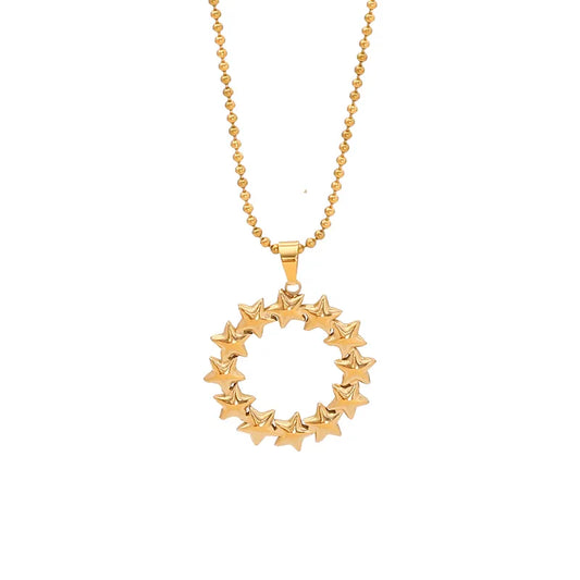 Star hoop necklace