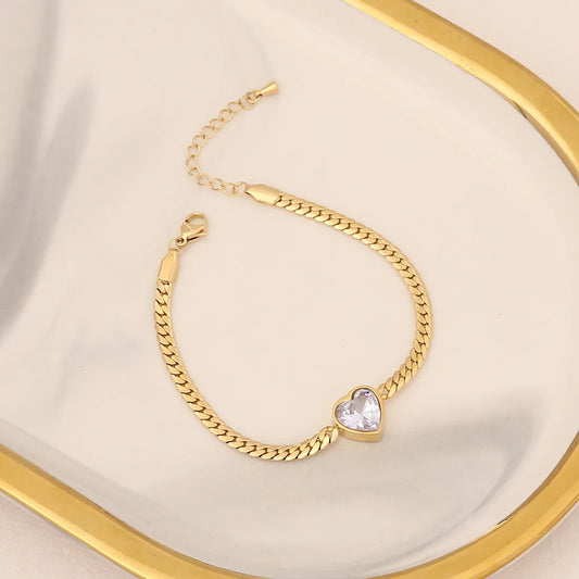 Gold Heart Bracelet
